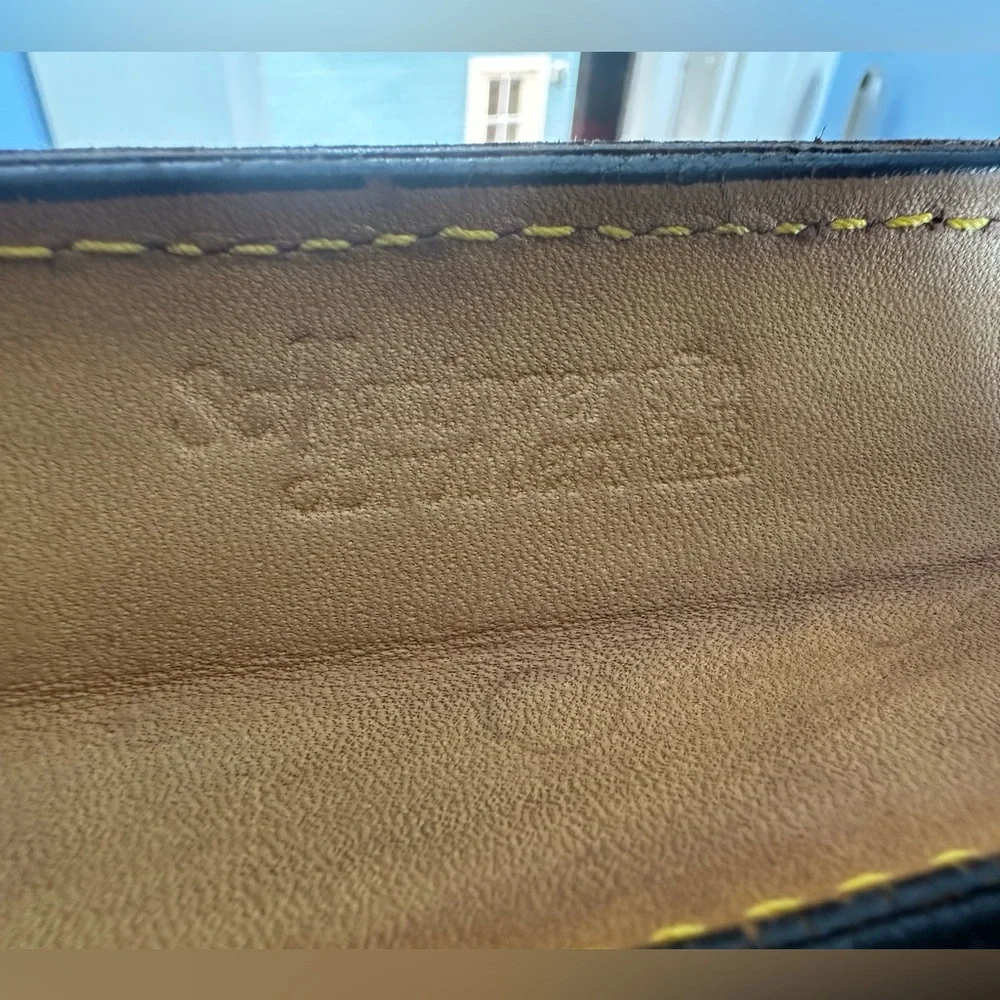 Vintage Retro Schlesinger Brothers Elegant Brown Saddle Leather Briefcase Bag